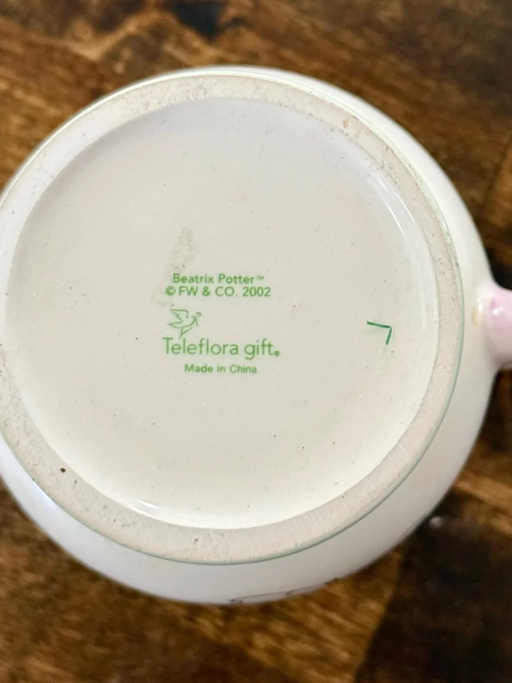 Vintage Teleflora Gift ‘Peter Rabbit’ Teacup & Saucer, FW & Co 2002